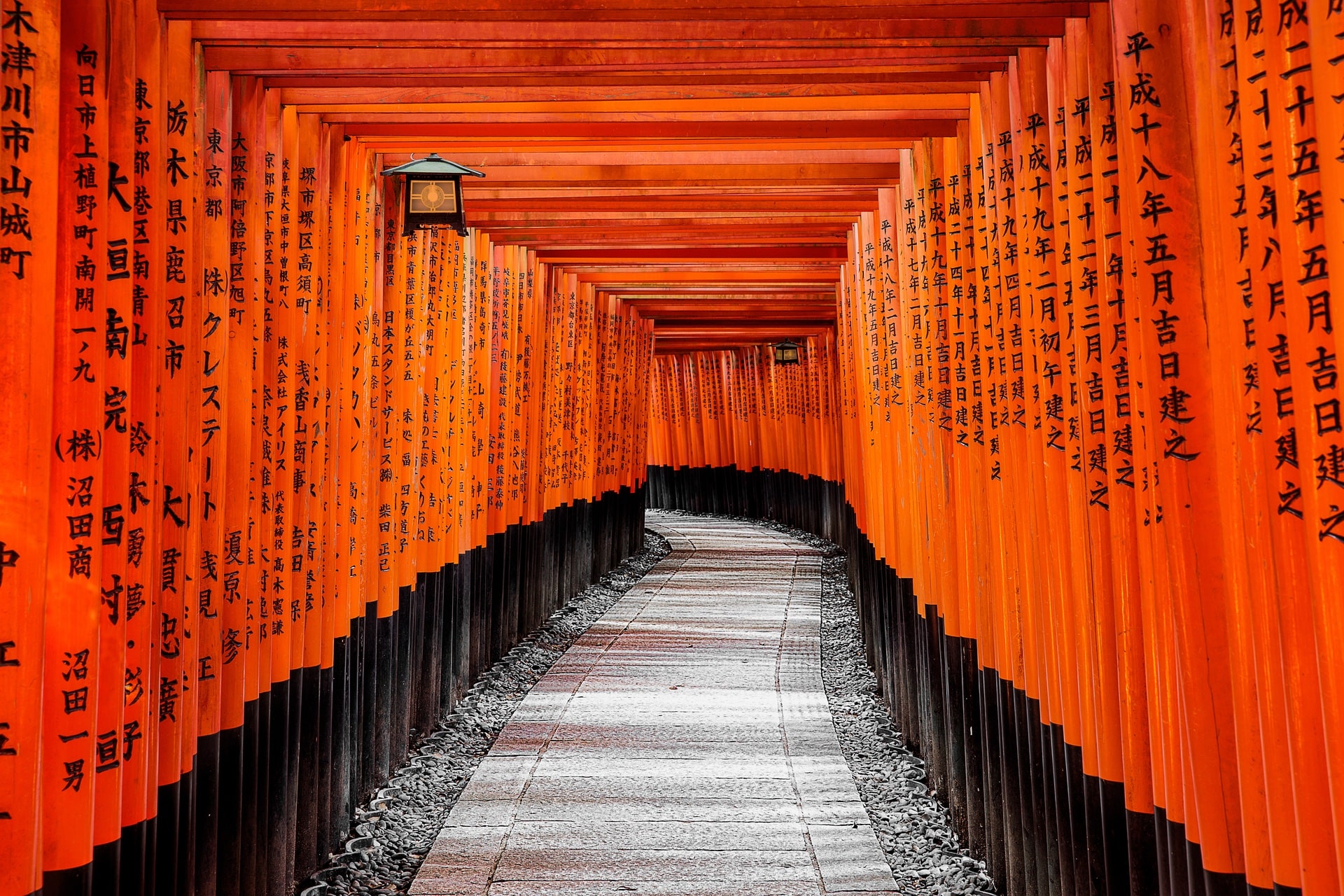 Fushimi Inari shrine gates, Kyoto